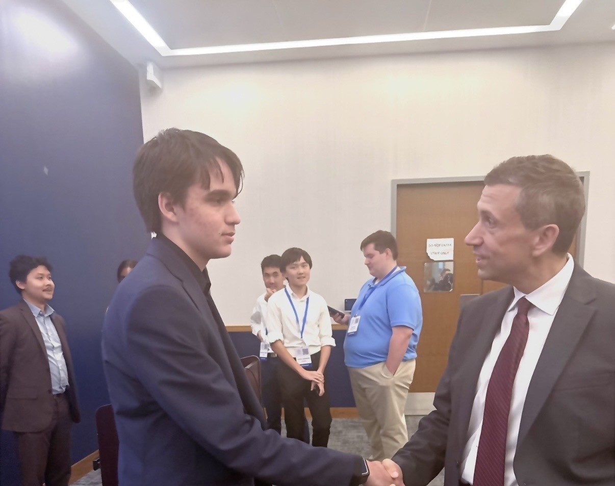 Milan with DNC Chair Ken Martin